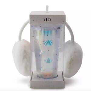 Women's Collection XIIX Cactus Design Tumbler & Earmuff Set NWT $38